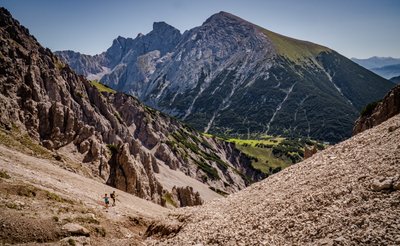 View in the Landscape Protection Area Martinswand-Solstein-Reitherspitze