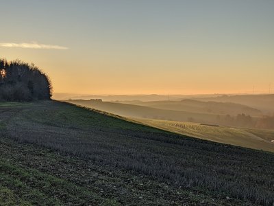 Blick von der Battweiler Höhe in Richtung Zweibrücken
