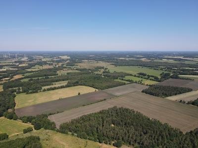 Blick aus der Luft auf das Naturschutzgebiet "Obere Wümmeniederung"