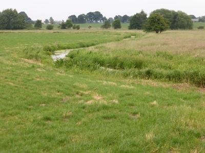 Boundary river Delvenau between the German federate states Schleswig-Holstein and Mecklenburg-Vorpommern.