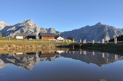 Mountain pasture in the Vorberg Landscape Protection Area
