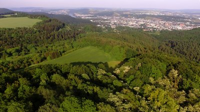 The lower part of the nature reserve