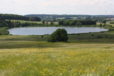 The Breitenbach dam seen from the north-east