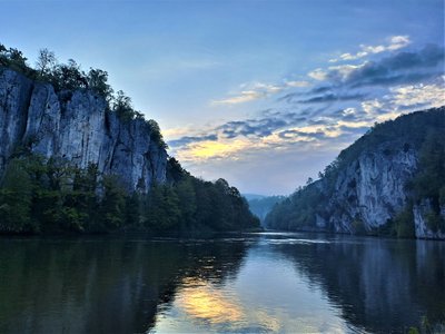 Sunset at the Weltenburger Narrows